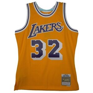 Magic Johnson LA Lakers Mitchell & Ness NBA Medium Jersey 1984-85 Yellow #32 NWT